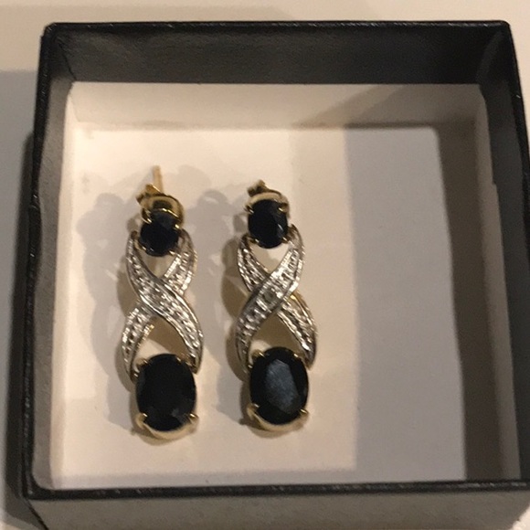 Beautiful Sapphire 3.0 CTW Designer Earrings - Picture 2 of 11
